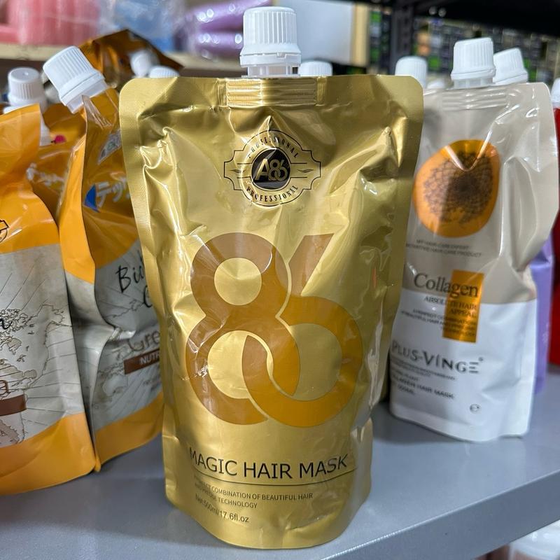    Collagen tươi A. 86    Colagel hấp phục hồi tóc hư tổn khố sơ hấp ủ tóc hư tổn cho salon 500ml Nữ Women 