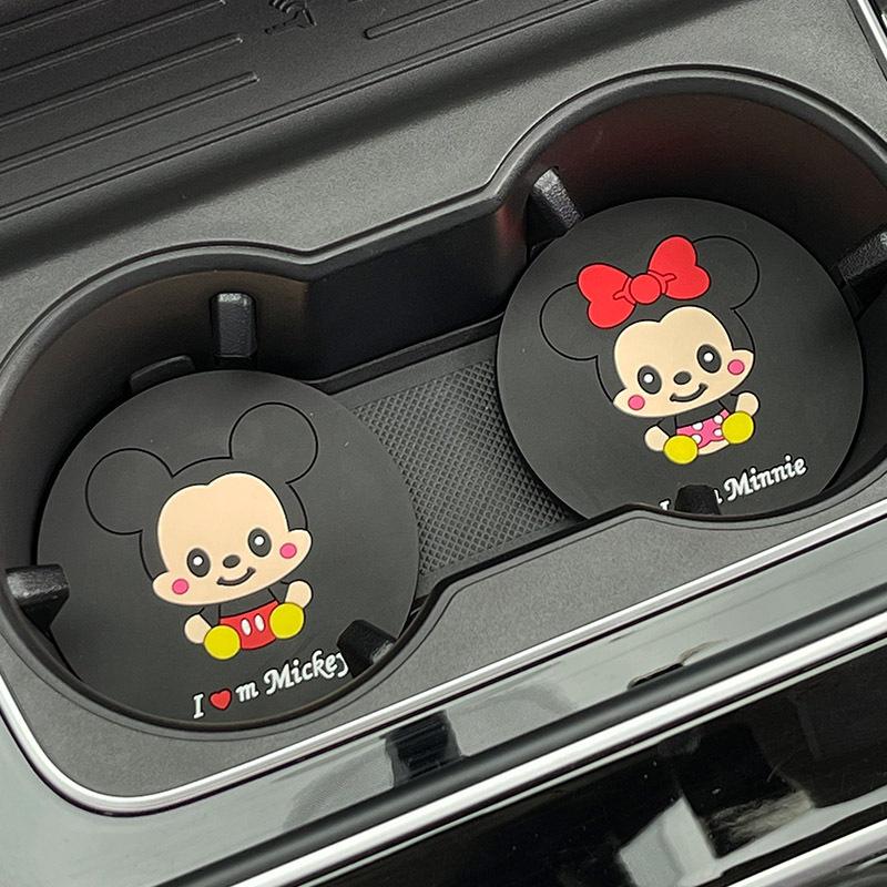 Kính Bánh Xe Lùa Hình Hoạt Hình, Dễ Thương Và Mới, 2 CÁI, Thích Hợp Để Uống Nước, Giá Đỡ Kính Sạch Sẽ, Đồ Trang Trí Giá Đỡ Kính Xe Mới 8