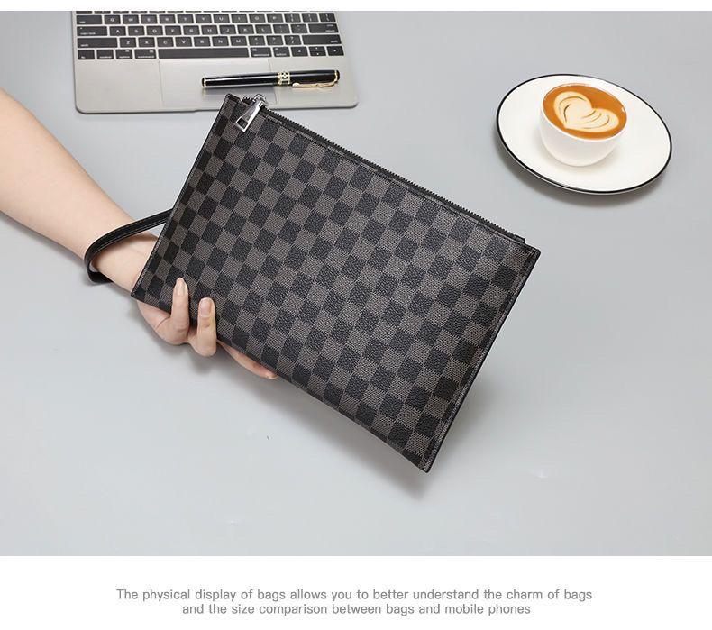Product Introduction of [2102 People Collection] Men's Clutch Bag, New Large Capacity Handbag for Young Men, Outdoor Men's Underarm Bag, Handheld Clutch Bag, Hand Grab Bag 24
