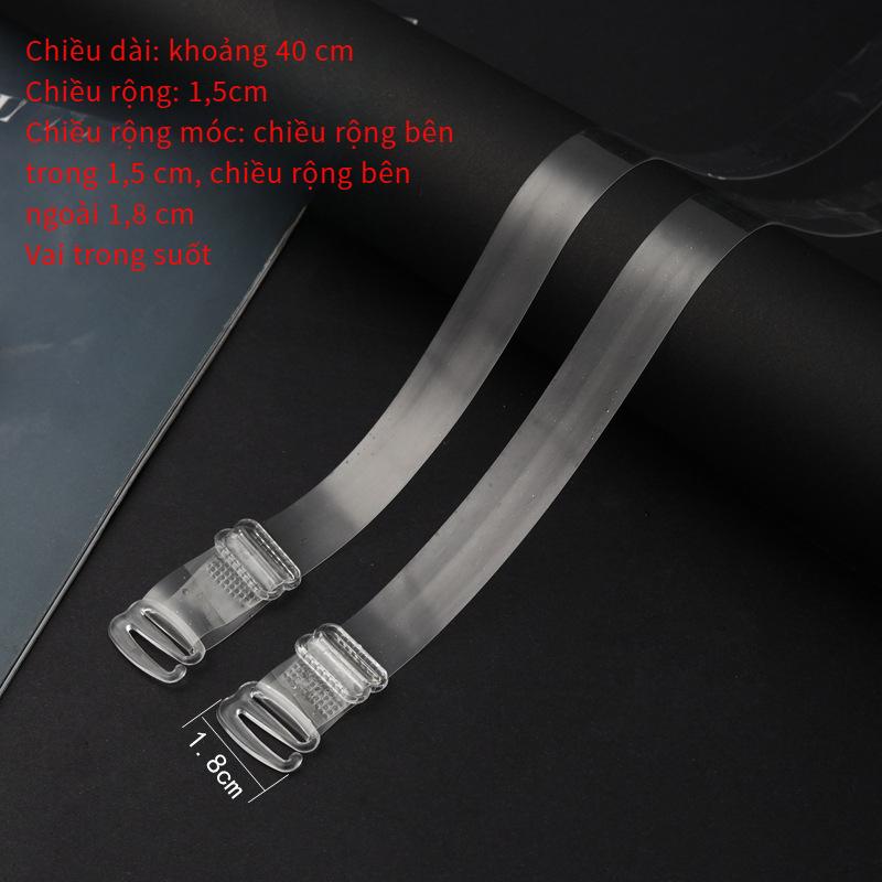 Product Introduction of Invisible Shoulder Strap Plastic Buckle TPU Transparent Bra Frosted High Elastic All-Match Adjustable Non-Magnetic Strap One-Word Adjustable Buckle 11