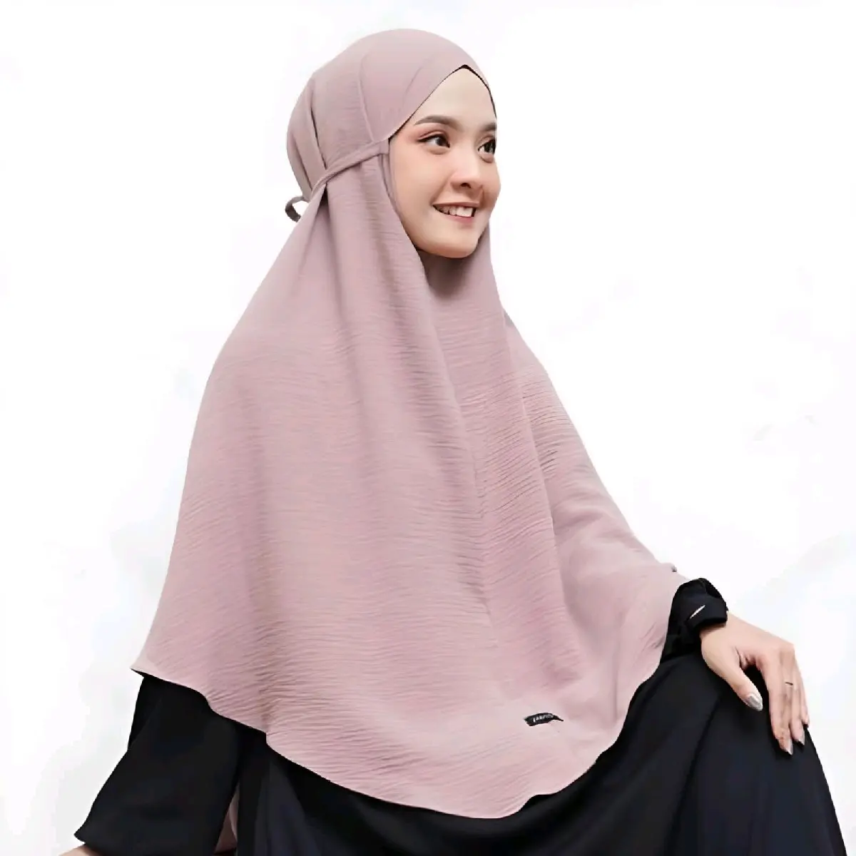 HIJAB INSTAN BERGO NON PED/SIRIA CRINKLE AIRPLOW JUMBO / HIJAB syariI SIZE XL airflow kerudung Panjang Nyaman Khimar Muslim