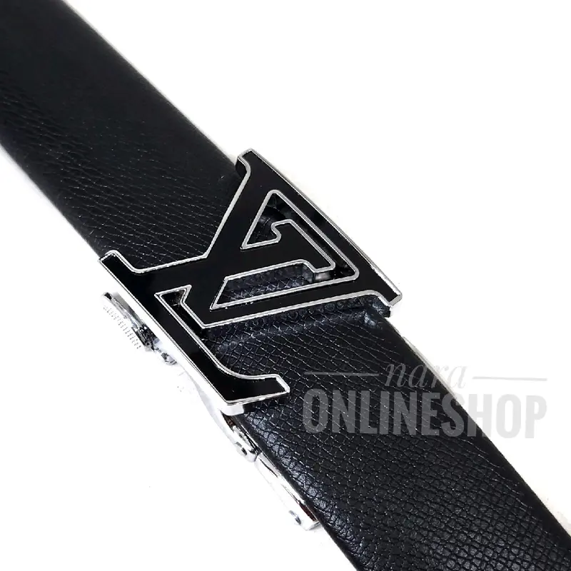 Gesper ikat pinggang pria model rel LLVN03 Silver black 3