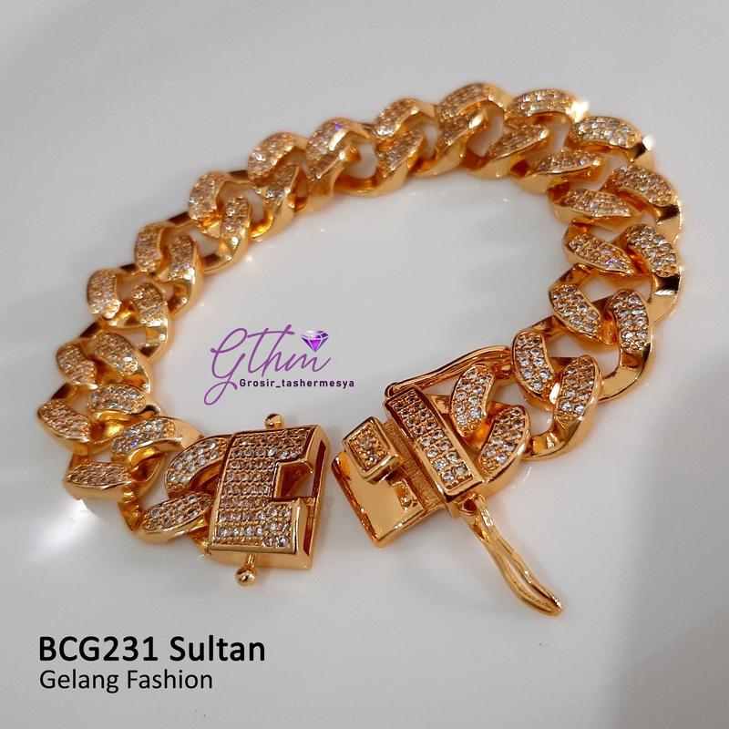 Gelang Tangan Wanita BCG231 Sultan Mewah Warna Gold Silver Model Tas Cocok Untuk Pesta Kondangan Bracelet Perhiasan 4
