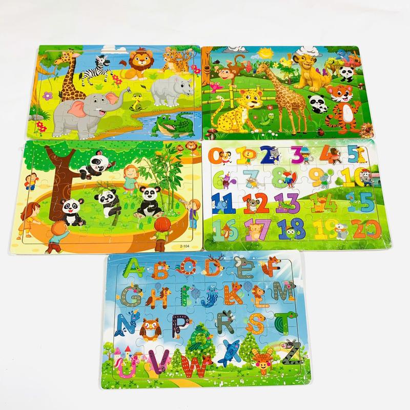 COMBO 5 TRANH GHÉP HÌNH 30 MẢNH PHÁT TRIỂN TRÍ TUỆ CHO BÉ, ĐỒ CHƠI THÔNG MINH CHO TRẺ EM