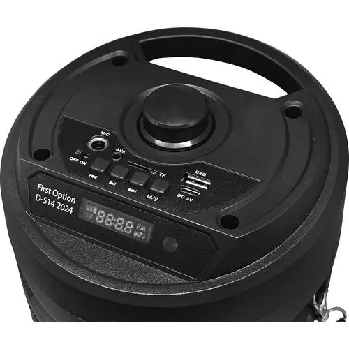 Caixa de Som Bluetooth e Usb com Microfone e Controle Preta - imagem 3