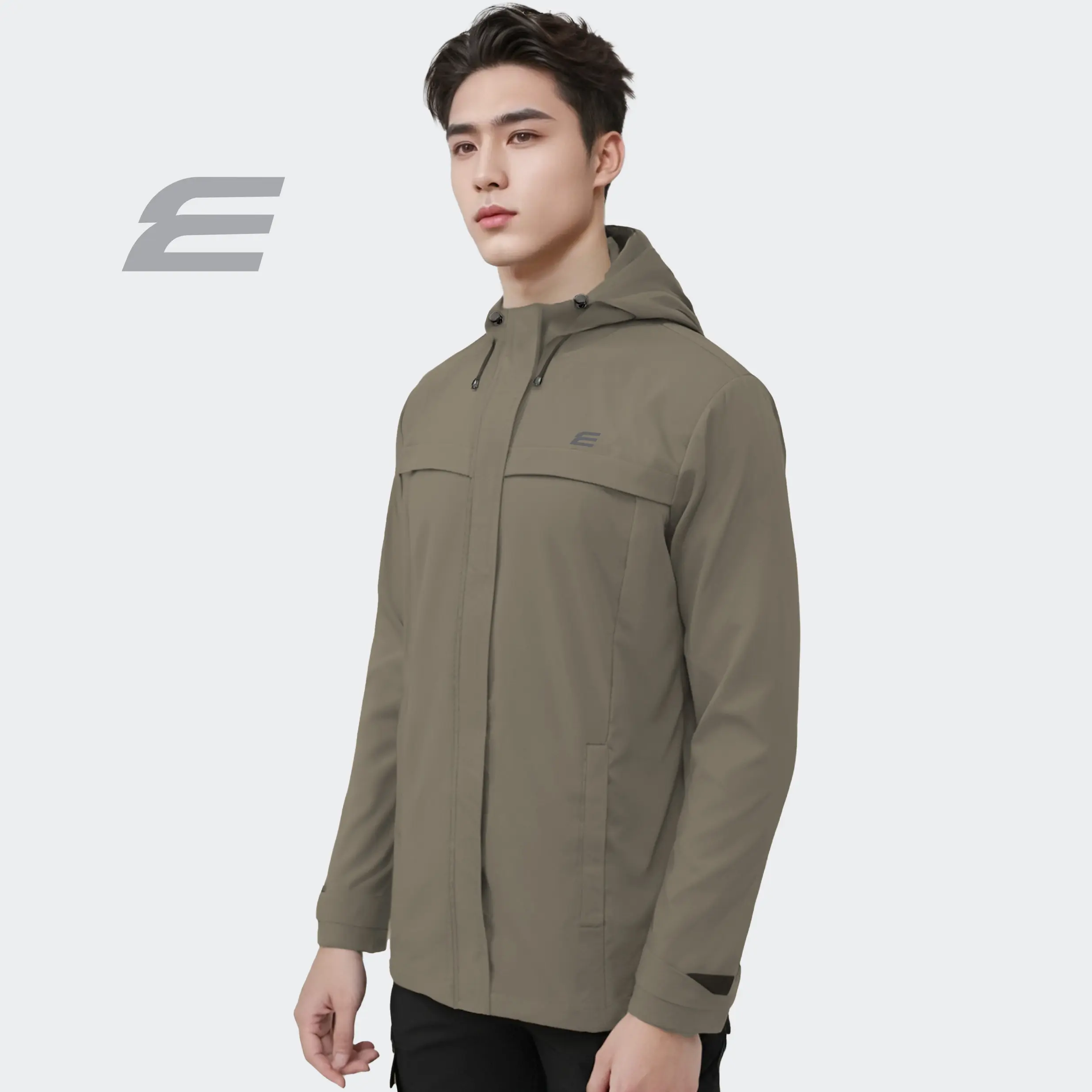 ELGINI E16214 Hooded Windbreaker Water Resistant S To XXL