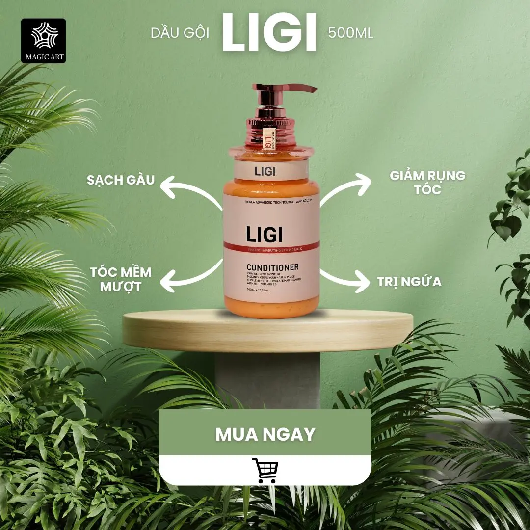 Cặp Dầu Gội Xả Phục Hồi Tóc LIGI 500ml Chiết Xuất Nấm Truffle Giúp Sạch Gầu,Tóc Chắc Khỏe Và Mềm Mượt Tóc Hư Tổn