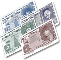 4Pcs Funny Food Coupon Credit Card Skin - EBT Card Cover Sticker, Tyrone Biggums Debit Card Sticker for Transportation, Key, Bank Card - No Bubble, Sl