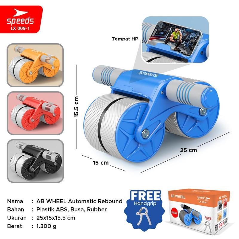 SPEEDS Ab Wheel Roller Rebound  Minimalis Penyangga 009-1/BIRU/ 2