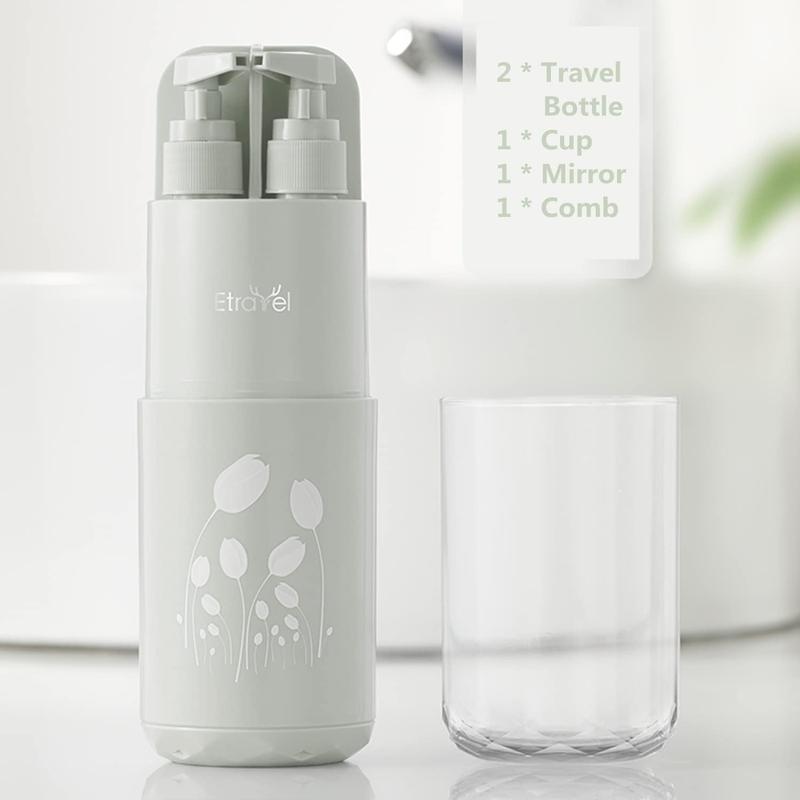 Cốc du lịch đựng bàn chải đánh răng, kem đánh, sữa tắm dầu gội 5 trong 1 1