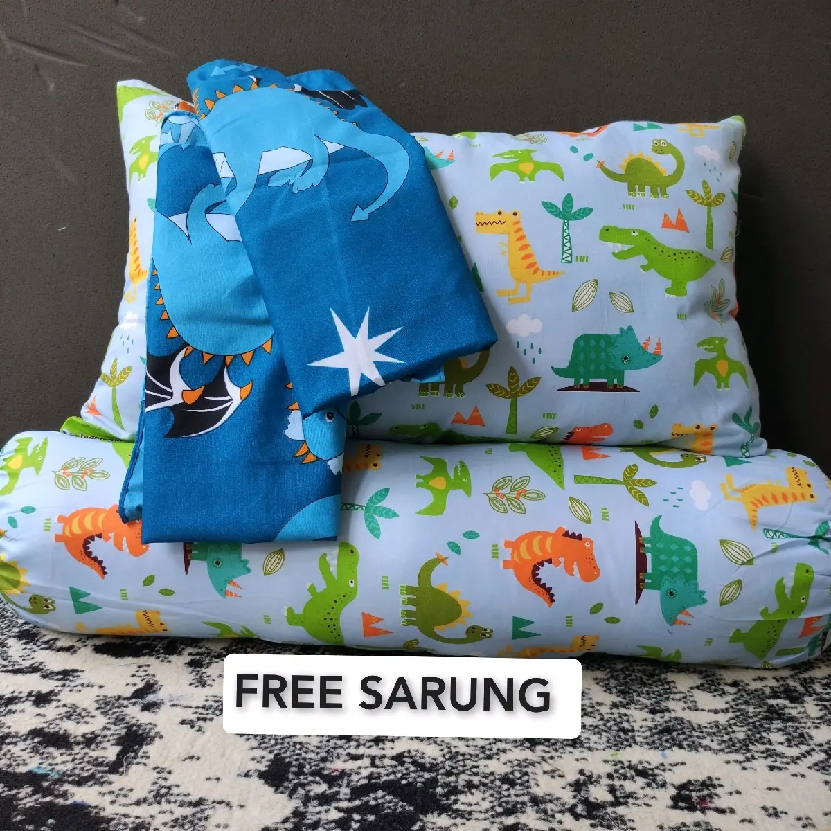 (ANAK) Bundling Bantal Guling anak + Sarung