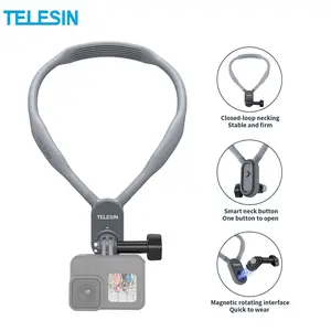 Telesin Magnetic Neck Hold Mount Strap Kalung Leher GoPro - TE-HNB-001