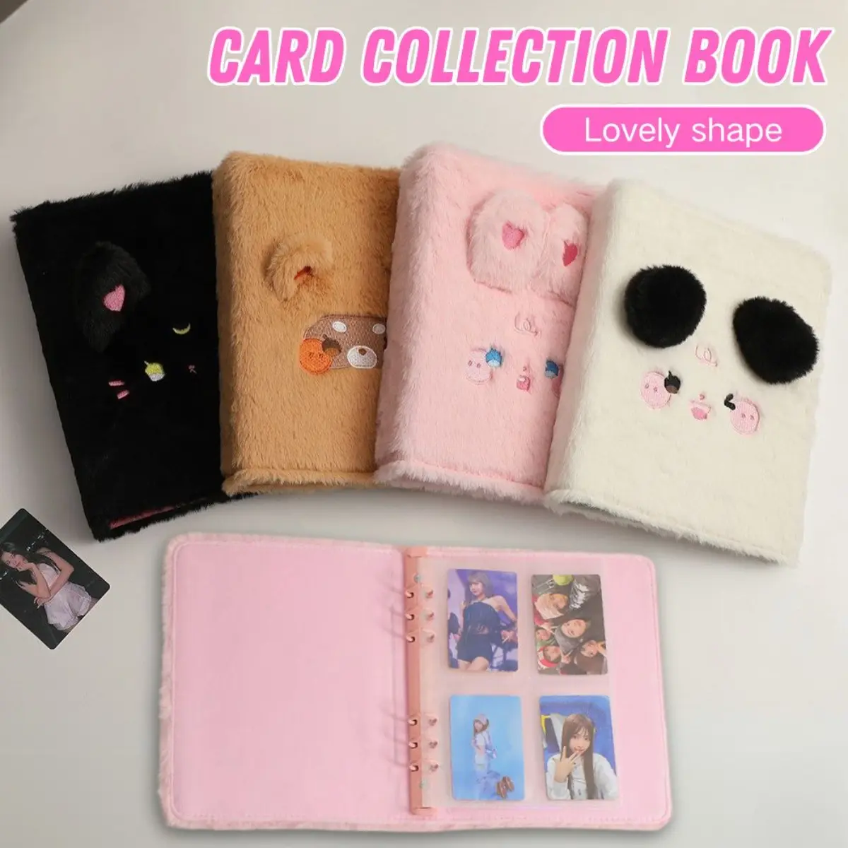 A5 Cute Plush Photo Album - 4 Grid Loose Leaf Scrapbook with KPOP Idol Cards,  Pastel Aesthetic Binder for Polaroid & Instax Photos, Korean Stationery  Collectible - TikTok Shop Philippines