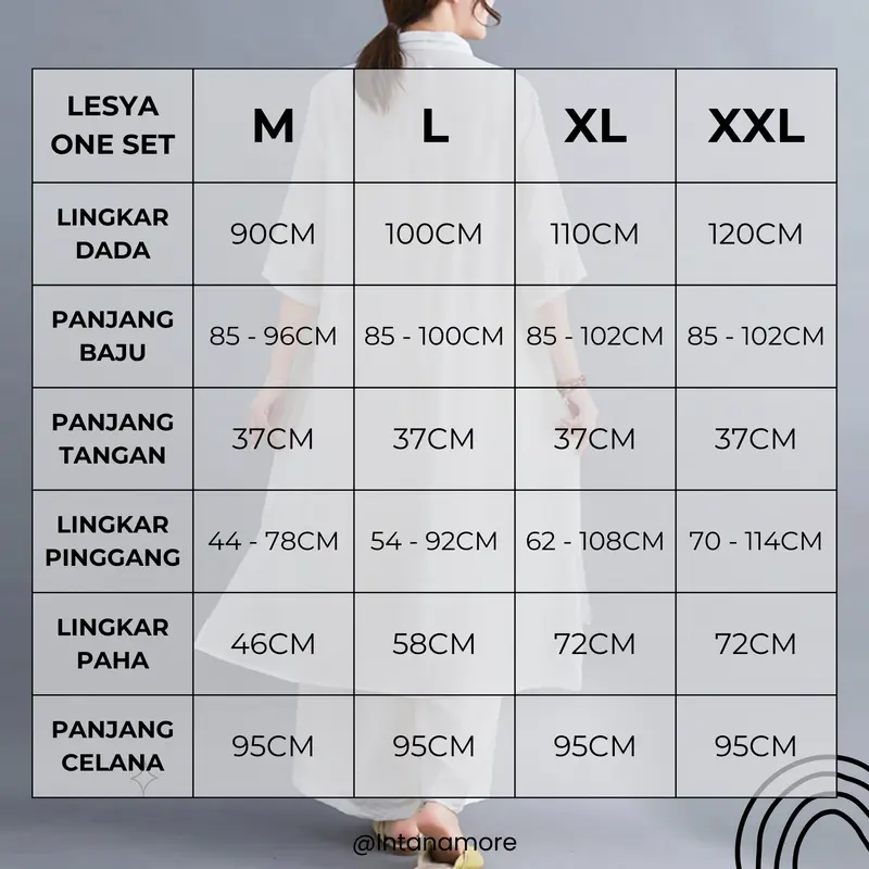 Lesya Setelan Wanita One Set Jumbo Atasan Tunik Dan Celana Kulot Bahan Katun Linen Rami Daily Set Kekinian Terbaru 2023 2