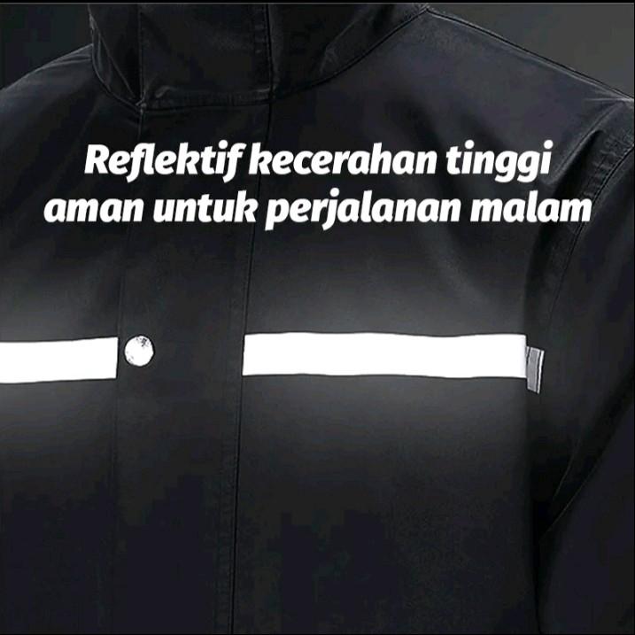 Senwil Jas Hujan Setelan Pria Wanita RAINCOAT Motor Original Bahan PVC 0,25 Tebal Anti Rembes 8