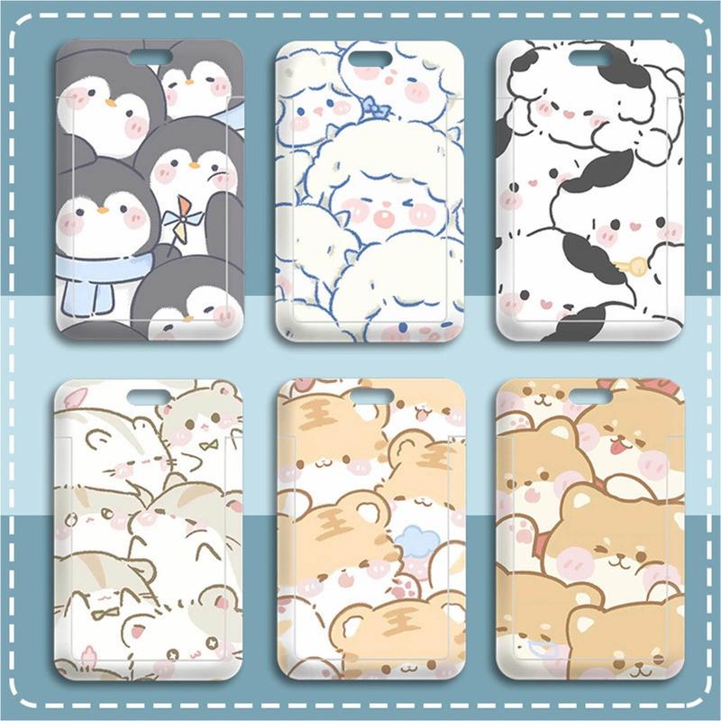 KAQAWAI CAHOL ID CARD HOLDER MOTIF KAWAII TEMPAT KARTU PHOTOCARD PHOTO CARD tali lembut warna cerah 2