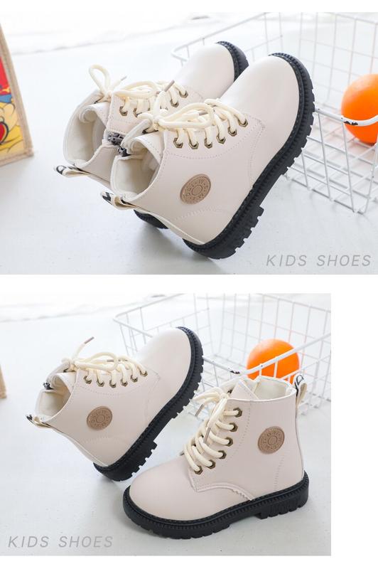 Product Introduction of Kids Ankle Boots For Boys Autumn Winter Children Leather Boots Fashion Toddler Girls Fashion Kids Short Shoes Classic Rubber New 23