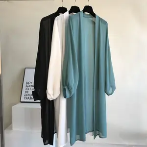 ZYLA Long Outer Kardigan Ceruty Musim Panas