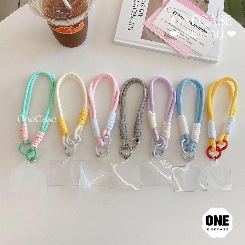 Product Introduction of vì IPhone màu xanh và trắng với thẻ trong suốt Dây buộc trắng và xanh nhạt với thẻ trong suố tđỏ với thẻ trong suốt 12