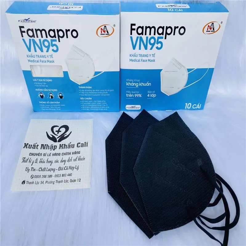 【BBTZH】 [VN95(N95)]COMBO 50 CÁI KHẨU TRANG KHÁNG KHUẨN FAMAPRO VN95 (5HỘP)