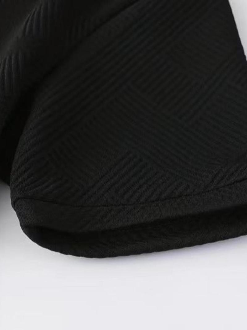Product Introduction of Men's Regular Fit Solid Zipper Polo Shirt, Casual Short Sleeve Collar Top for Summer, Menswear for Daily Wear 12