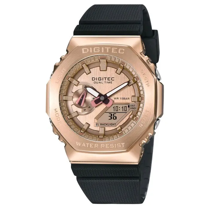 Jam Tangan Pria Digitec DAS-2119T Stainless Steel Dual Time Original Quartz 1