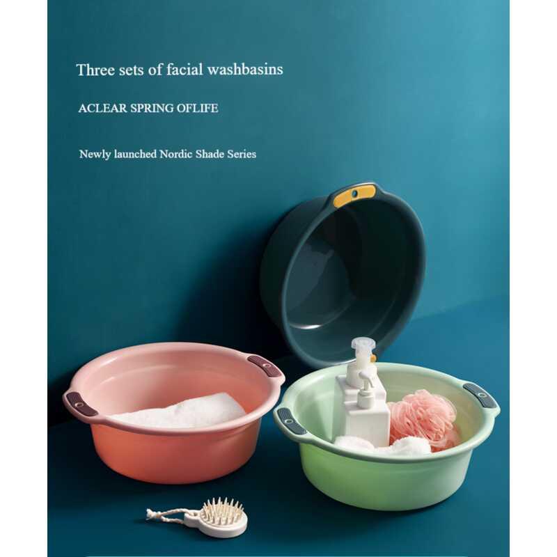 Product Introduction of Plastic thickened baby household large laundry basin student dormitory washbasin foot basin 0