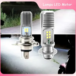 Lampu LED Motor Super Terang H6 M5 P15D - Bohlam Canbus 12V 6000K untuk Lampu Depan Motor, Tahan Lama, Anti Silau, Plug & Play