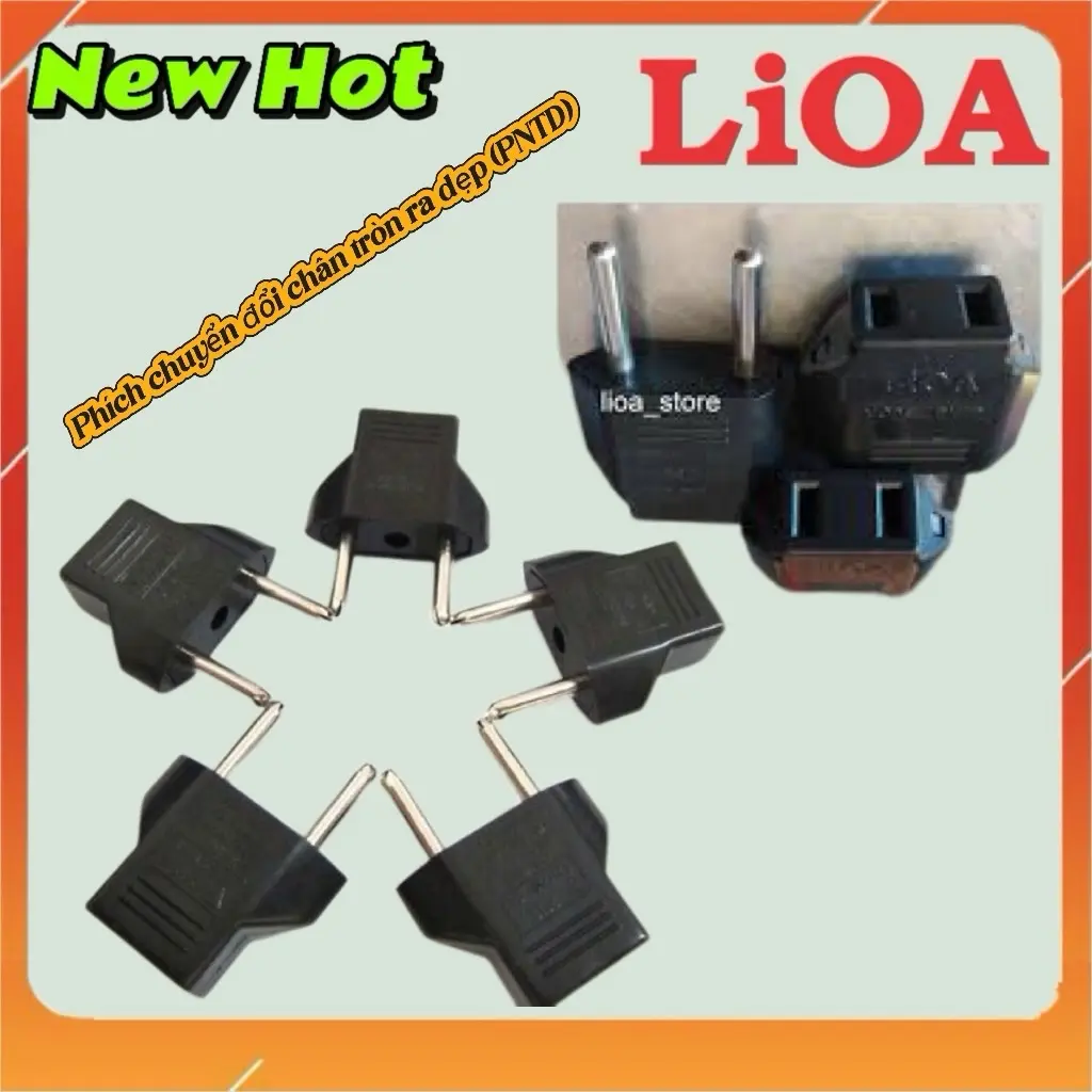Phích cắm nối tròn sang phích dẹp chính hãng LIOA