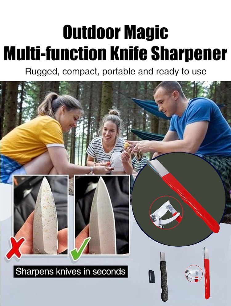 Product Introduction of Multifunctional mini portable manual fast open edge handheld alloy steel knife sharpener 11