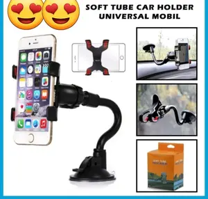 Holder Mobil Jepit 4 Cakar Tempel Kaca Dashboard Gps HP Flexible Universal Penyangga C20