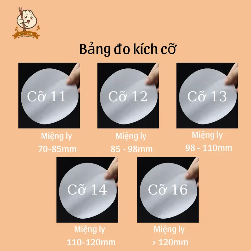 (Set 500 tờ) Giấy nến chống tràn lót cốc trà sữa, cốc cafe, cốc chè,cốc nhựa, ly nhựa dùng 1 lần 3