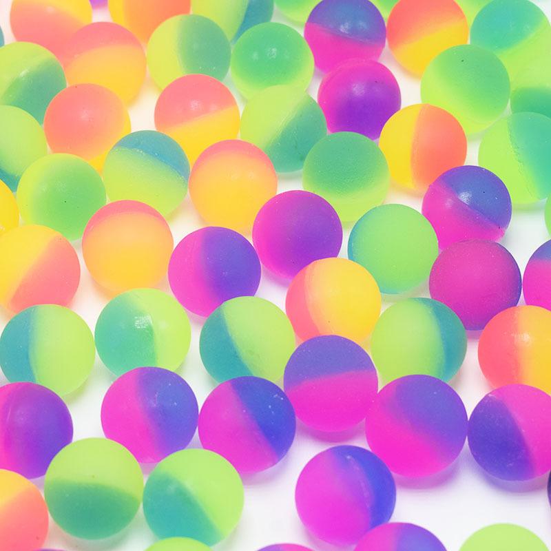 Product Introduction of 1PC Colorful Bouncing Rubber Balls Children Toy Boy Outdoor Kids Sports Games Elastic Jumping Balls Anti Stress Educational Toys 56