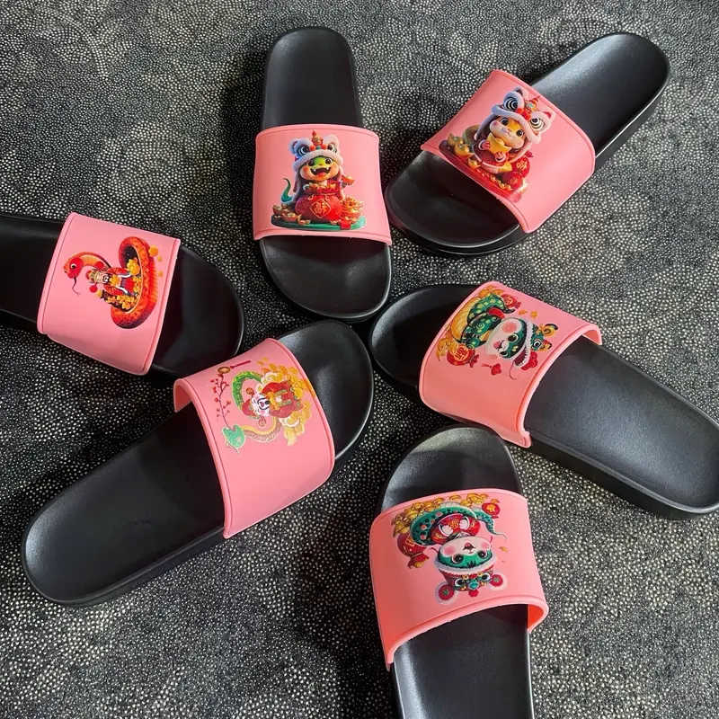 Dép Tết in uv quai cao su non, đế đúc sz38-43 0