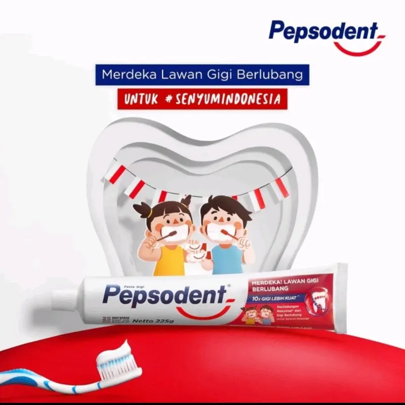 2pcs Pepsodent Whitening Jumbo 225gr isi 2 (4 x 225gr) Pembersihan Pelindung Gusi dan Mulut 4