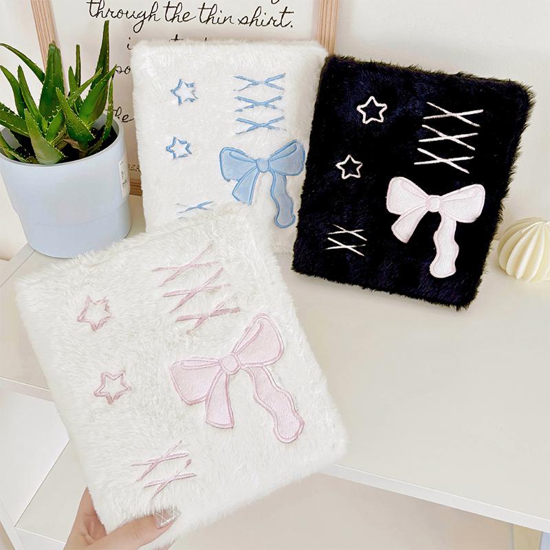 Product Introduction of Album Ảnh Đóng Gáy, Kích Thước A6, Phong Cách Ba Lê Dễ Thương, Có Thắt Nơ Nhồi Bông, Thích Hợp Cho Photocard, Người Sưu Tập Thần Tượng Kpop, Sổ Tay, Văn Phòng Phẩm 14