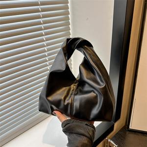 Beg Awan Berkulit, Rekaan Niche Baharu, Fesyen, Bergaya, untuk Wanita, Beg Tangan Kasual, Beg Ladu, Tekstur Bertekstur Bags Handbags