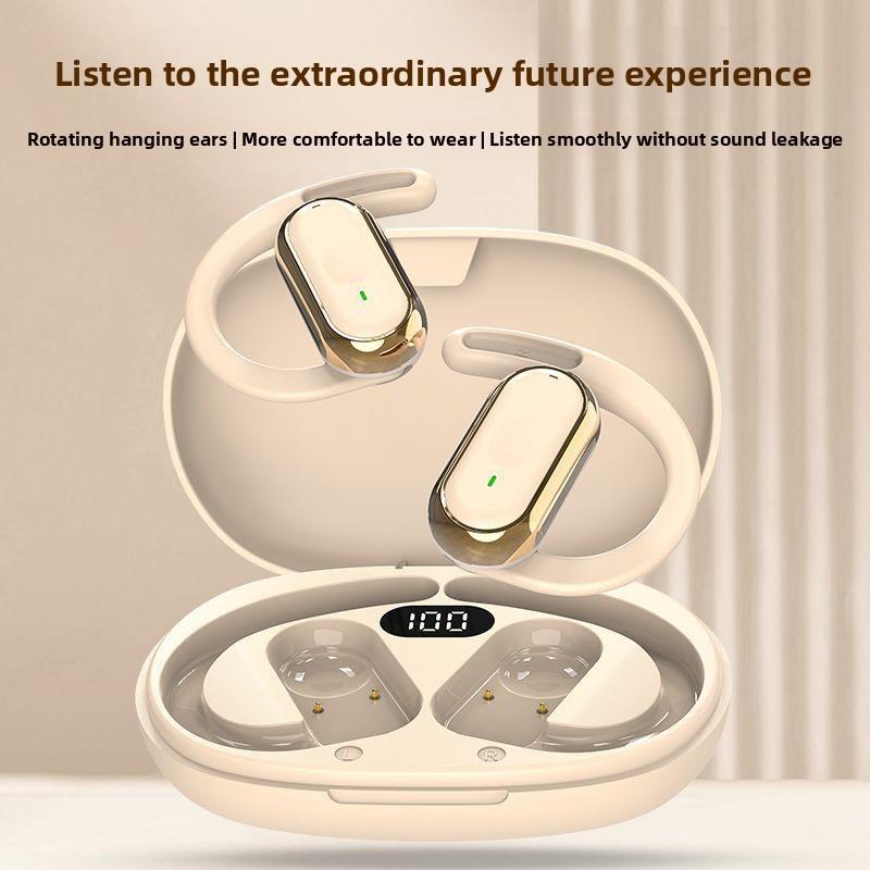 Tai Nghe Bluetooth Không Dây, Hàng Mới Về, Kiểu Hở Tai, Thời Lượng Pin Dài, Có Thể Điều Chỉnh, Không Nhét Tai, Thích Hợp Cho Thể Thao