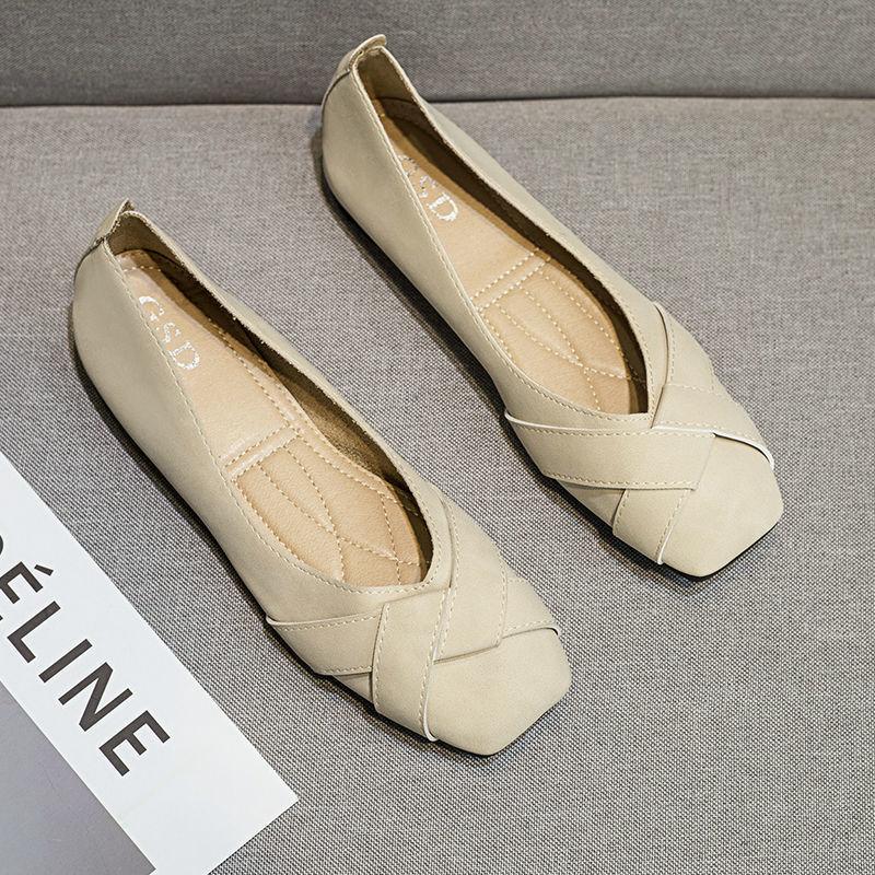 Product Introduction of Bơm Da Mềm Cho Nữ, Thời Trang Mới, Doug, Giày Đế Bằng, Miệng Nông, Mùa Xuân Và Mùa Thu, Cổ Tích 7