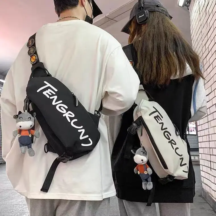 Túi Messenger, Thương Hiệu Thời Trang, Dành Cho Nam Và Nữ, Thể Thao, Ba Lô Nhỏ Phong Cách Thường Ngày Túi Đeo Chéo, Thích Hợp Cho Học Sinh Nữ, Túi Đeo Vai Phong Cách Nhật Bản, Túi Đeo Ngực Dễ Phối Đồ, Thích Hợp Cho Nam Bag