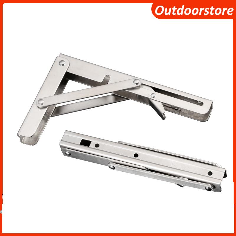 Product Introduction of [Inox - 1 Cặp - Chữ K] Bản lề gập thông minh , Giá Ke đỡ bàn gấp gọn treo tường, Pát ke chữ chịu lực 80kg 0