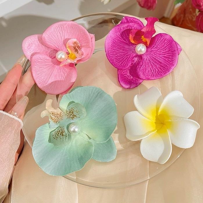 Kẹp Tóc Hoa Lan Hồ Điệp, Phụ Kiện Dành Cho Tóc 1