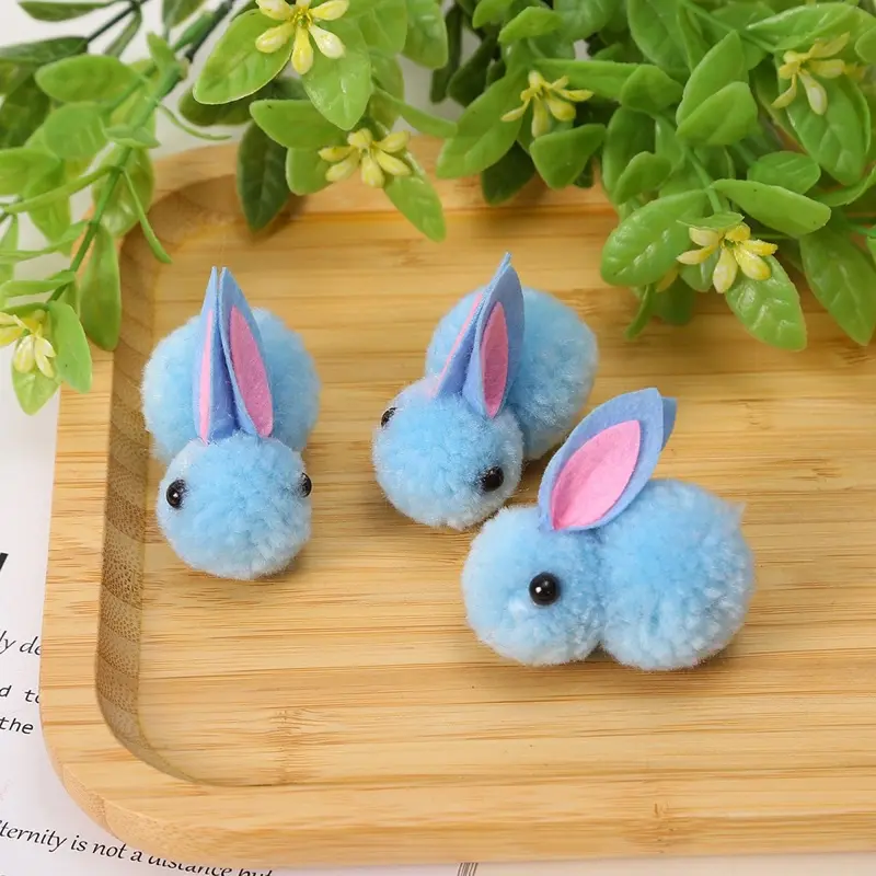 [Hàng sẵn hỏa tốc] [ ship hỏa tốc 2h] Gấu bông mini thỏ ngọc 5,5cm làm phụ kiện handmade, tóc 5