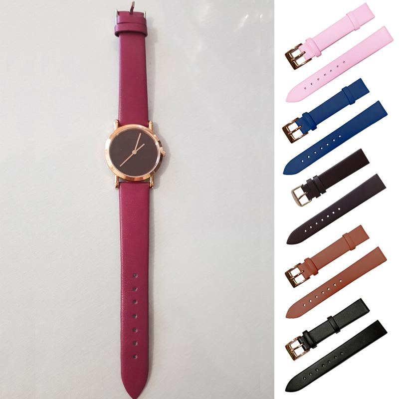 Dây Đeo Đồng Hồ Bằng Da Unisex Cho Nam Và Nữ, Dây Đeo Đồng Hồ Tháo Nhanh, Thay Thế Khóa Chốt Vàng, 12Mm, 14Mm, 16Mm, 18Mm Và 20Mm