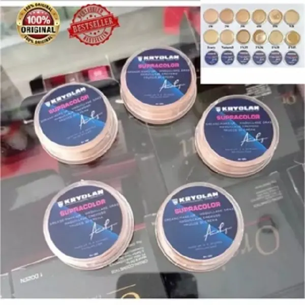 ORIGINAL KRYOLAN SUPRACOLOR TRAVEL SIZE (MINI 8ml)EXP PANJANG/ALAS BEDAK/MAKE UP/KOSMETIK WAJAH Berkrim Tahan Lama High Coverage Concealer Foundation