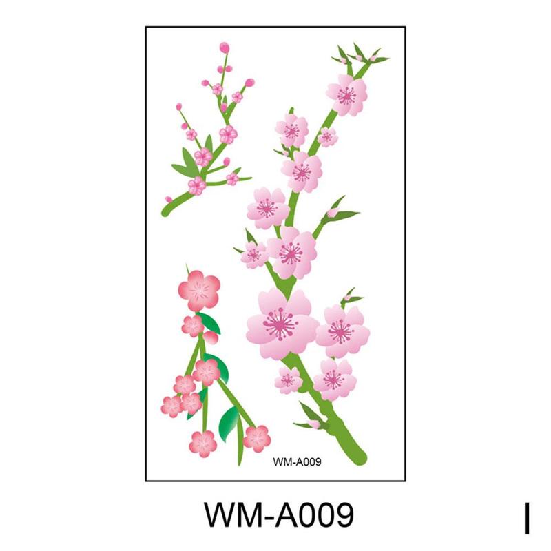 Product Introduction of Waterproof Temporary Tattoo Sticker Sexy Beautiful Sakura Flower Collarbone Arm Hand Body Art Flash Tattoo For Girls Women 30