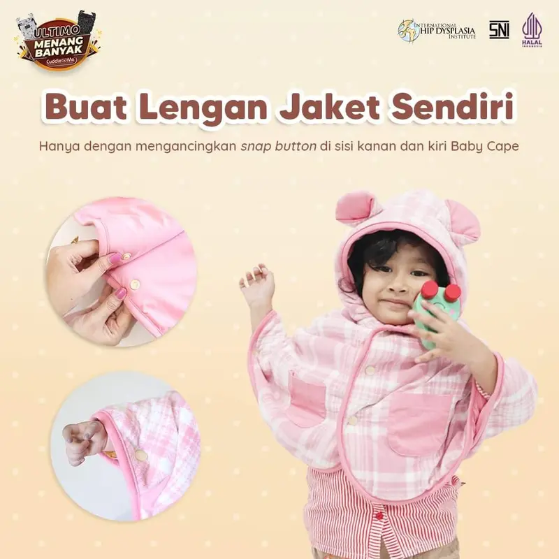 BabyCape CuddleMe Cover Gendongan Jaket Bayi Anak Multifungsi Toddler 5