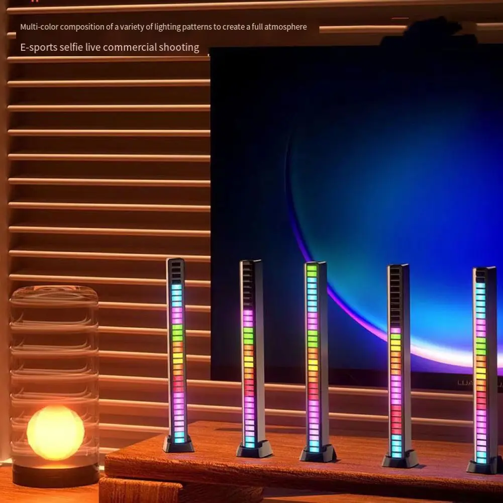 For Smart LED Light with Voice Control, Music Spectrum, and Atmosphere Setting
