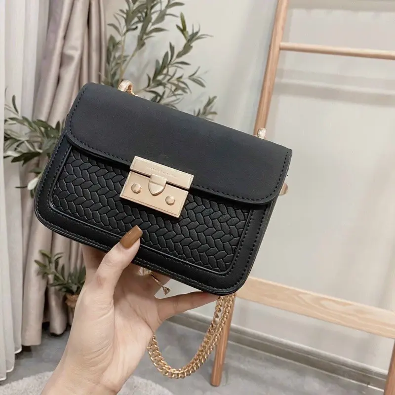Túi Xách Nữ Đeo Chéo Đeo Vai Xách Tay Mini 2 Quai Đính Nơ dáng mini siêu xinh Bag Da Kem 8
