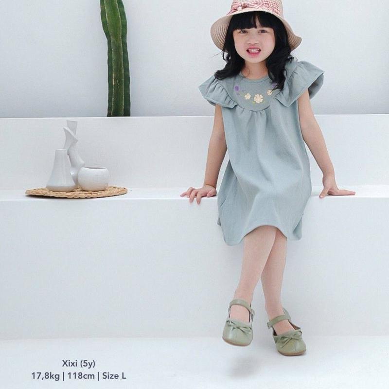 Amber Dress / Dress Anak Perempuan Usia 1 2 3 4 5 Tahun 8